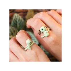 Bijoux|Maison Ghibli Bague 3 anneaux Kodama - Princesse Mononoké