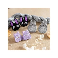 Bijoux|Maison Ghibli Bijou Boucle d’oreilles à Clips Broderie Boh Mouse - Le Voyage De Chi