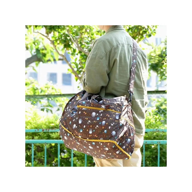 Sacs|Maison Ghibli Boston Bag Totoro Feuilles - Mon Voisin Totoro