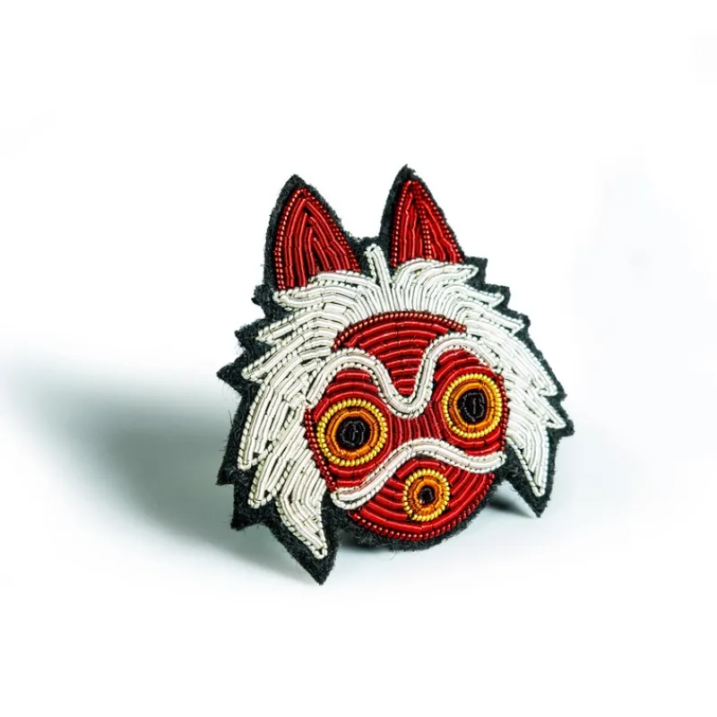 Pins|Maison Ghibli Broche cannetille Masque de San - Princesse Mononoké