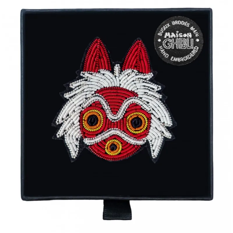 Pins|Maison Ghibli Broche cannetille Masque de San - Princesse Mononoké