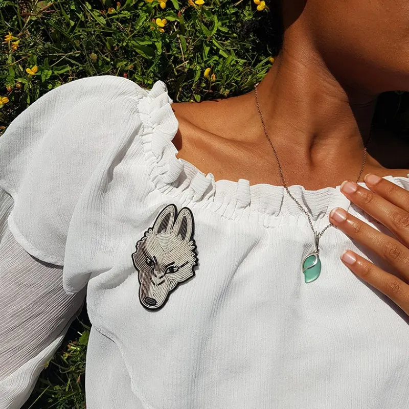 Pins|Maison Ghibli Broche cannetille Moro - Princesse Mononoké