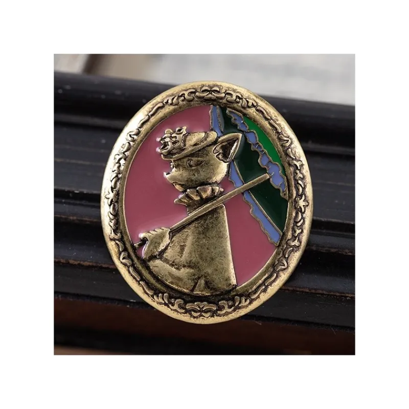 Pins|Maison Ghibli Broche vintage Louise - Le Royaume des chats