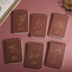 Carnets Et Cahiers|Maison Ghibli Carnet à spirales gauffré 11,5×7,2cm Kiki sur son balai - Kiki la pet