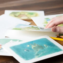 Cartes Postales Et Papier À Lettres|Maison Ghibli Carte de vœux aquarelle 24 x 15,8 cm Aburaya - Le Voyage de Chihiro