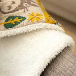 Textile|Maison Ghibli Écharpe à pompons Totoro & Noiraudes - Mon Voisin Totoro