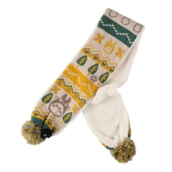 Textile|Maison Ghibli Écharpe à pompons Totoro & Noiraudes - Mon Voisin Totoro