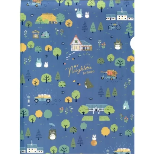 Classement|Maison Ghibli Chemise Plastique Bleue Totoro En Forêt-Mon Voisin Totoro