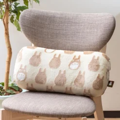 Mobilier|Maison Ghibli Coussin brique moiré Totoro silhouette   - Mon Voisin Totoro