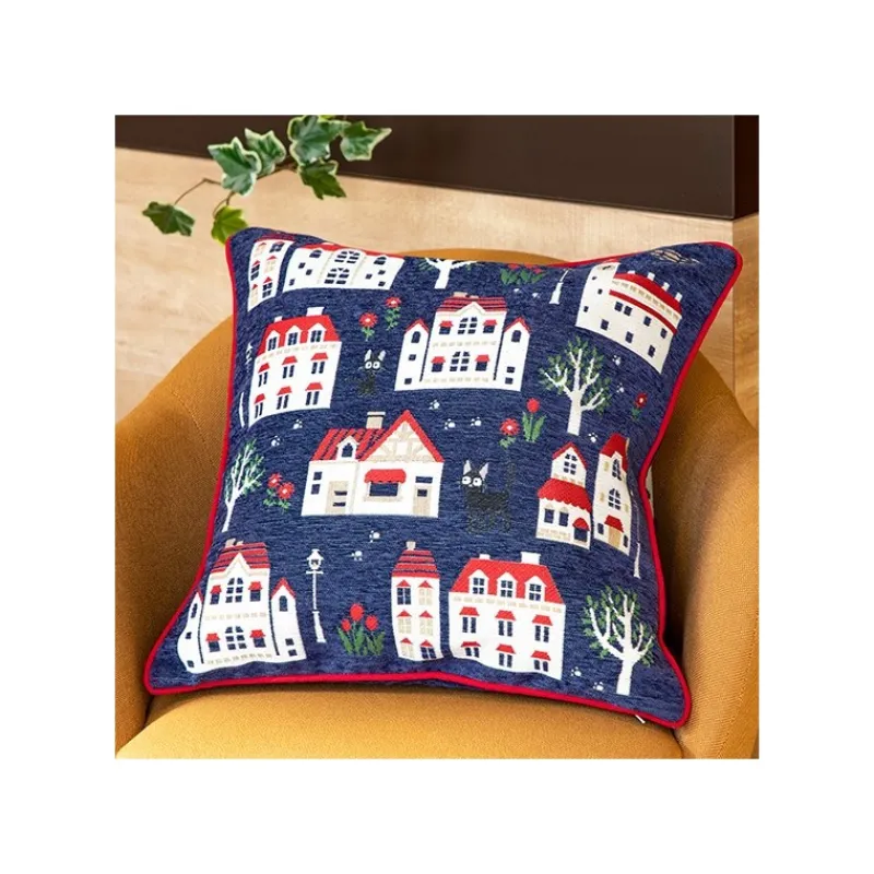 Mobilier|Maison Ghibli Coussin Jiji Maisons 45x45cm - Kiki la petite sorcière