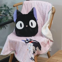 Linge De Maison|Maison Ghibli Couverture coussin Jiji - Kiki la petite sorcière