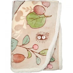 Linge De Maison|Maison Ghibli Couverture Églantiers et noisettes 100x140 cm - Mon Voisin Totoro