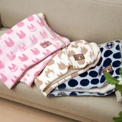 Linge De Maison|Maison Ghibli Couverture moirée Jiji silhouette 70x100 cm - Kiki la petite sorcière