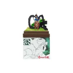 Loisirs Créatifs|Maison Ghibli Diorama papier Ashitaka en forêt - Princesse Mononoké
