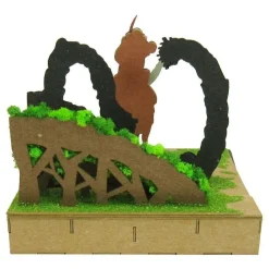 Loisirs Créatifs|Maison Ghibli Diorama papier Ashitaka en forêt - Princesse Mononoké