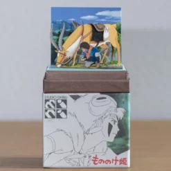 Loisirs Créatifs|Maison Ghibli Diorama papier Ashitaka et Yakuru -Princesse Mononoké