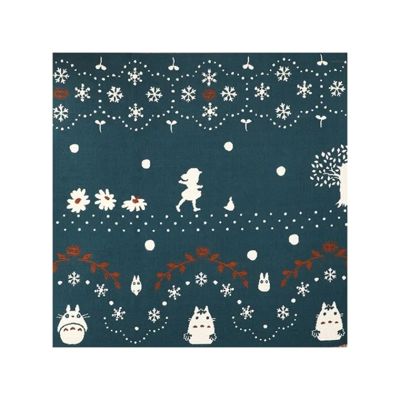 Textile|Maison Ghibli Etole Avec Boutons Totoro Dans La Neige - Mon Voisin Totoro