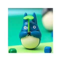 Jouets|Maison Ghibli Figurine Culbuto Totoro Bleu avec feuille - Mon Voisin Totoro