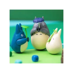 Jouets|Maison Ghibli Figurine Culbuto Totoro Gris Parapluie - Mon Voisin Totoro