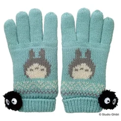 Textile|Maison Ghibli Gants Totoro Hiver Bleu – Mon Voisin Totoro