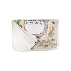 Linge De Maison|Maison Ghibli Grande couverture Églantiers et noisettes 200x140 cm - Mon Voisin Tot