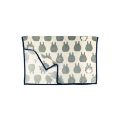 Linge De Maison|Maison Ghibli Grande couverture Silhouette Totoro Gris 200x140 cm - Mon Voisin Toto