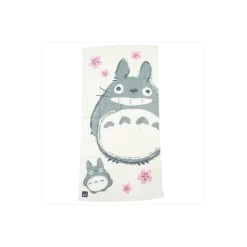 Linge De Maison|Maison Ghibli Grande Serviette Imabari Totoro Sakura 60x120 cm - Mon Voisin Totoro