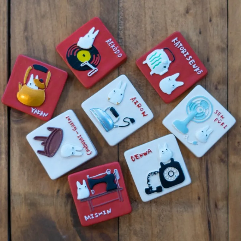 Magnets|Maison Ghibli Magnet Retro Totoro Blanc – Mon Voisin Totoro