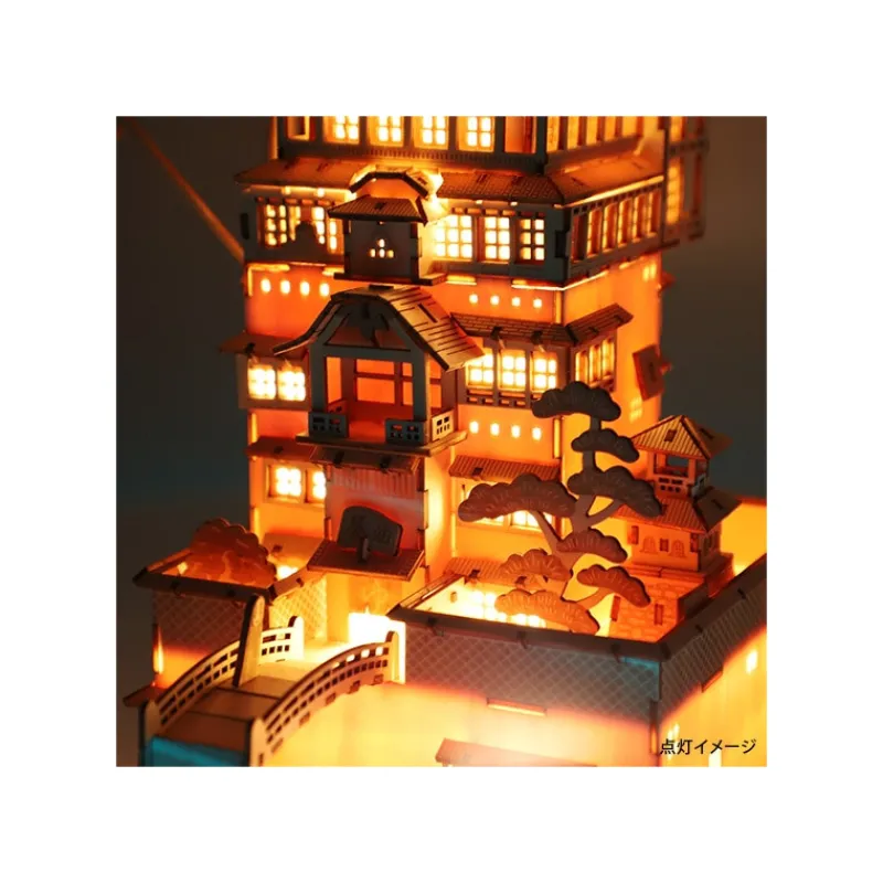 Loisirs Créatifs|Maison Ghibli Maquette en bois Kigumi Aburaya - Le Voyage de Chihiro