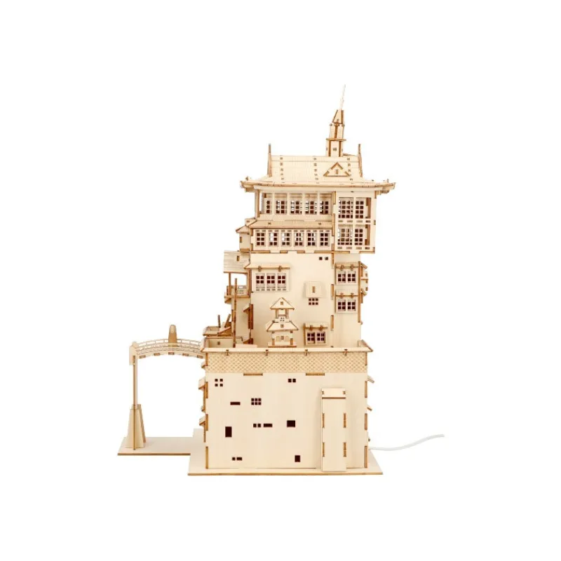 Loisirs Créatifs|Maison Ghibli Maquette en bois Kigumi Aburaya - Le Voyage de Chihiro