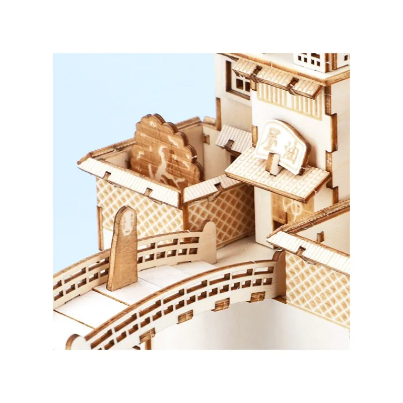 Loisirs Créatifs|Maison Ghibli Maquette en bois Kigumi Aburaya - Le Voyage de Chihiro