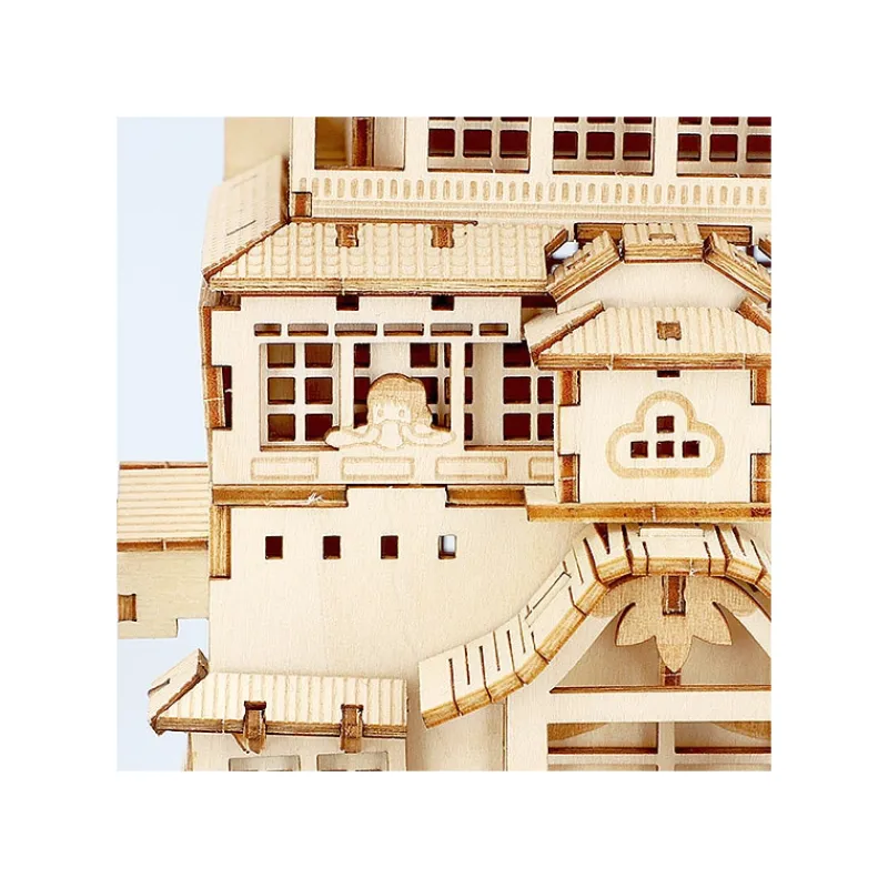Loisirs Créatifs|Maison Ghibli Maquette en bois Kigumi Aburaya - Le Voyage de Chihiro