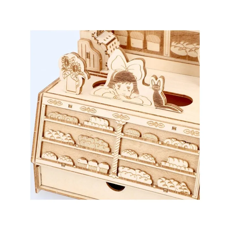 Loisirs Créatifs|Maison Ghibli Maquette en bois Kigumi Boulangerie - Kiki la petite sorcière