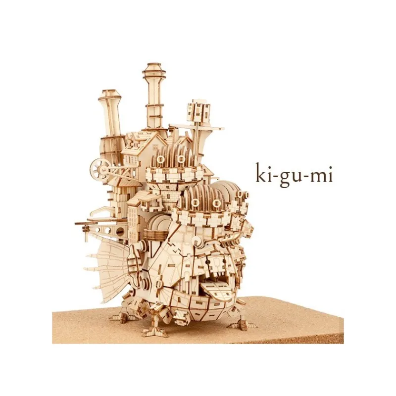 Loisirs Créatifs|Maison Ghibli Maquette en Bois Kigumi Château Ambulant - Le Château ambulant