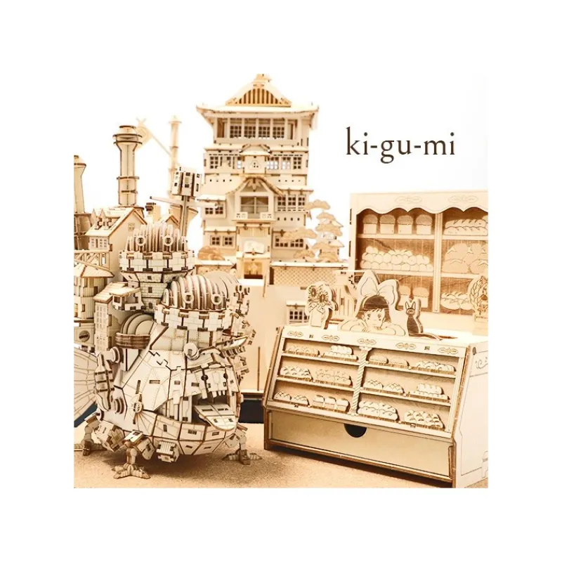 Loisirs Créatifs|Maison Ghibli Maquette en Bois Kigumi Château Ambulant - Le Château ambulant