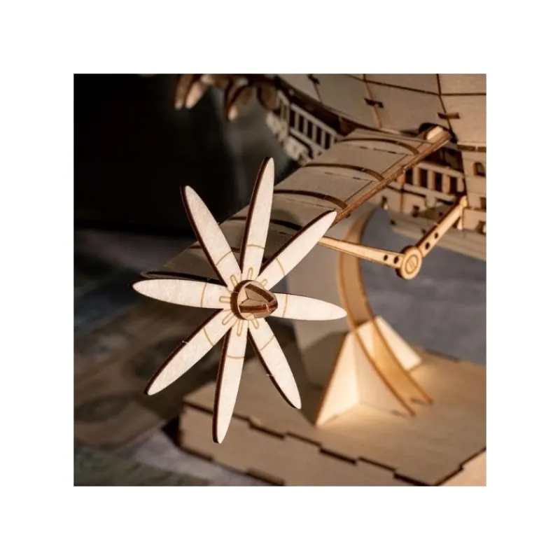 Loisirs Créatifs|Maison Ghibli Maquette en bois Kigumi Tiger Moth - Le Château dans le ciel