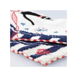 Linge De Maison|Maison Ghibli Mini Serviette bleue marine à rayures 25x25 - Kiki la petite sorcière