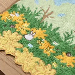 Linge De Maison|Maison Ghibli Mini Serviette Course Totoro bleu & blanc 25x25 cm - Mon Voisin Totor