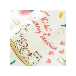 Linge De Maison|Maison Ghibli Mini Serviette Famille des Chats 25 x 25 cm - Kiki la petite sorcière
