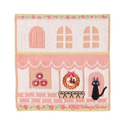 Linge De Maison|Maison Ghibli Mini Serviette Jiji Coin de rue 25x25 cm - Kiki la petite sorcière