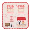 Linge De Maison|Maison Ghibli Mini Serviette Jiji devanture 25x25 cm - Kiki la petite sorcière