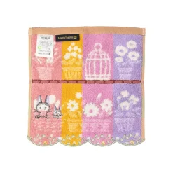 Linge De Maison|Maison Ghibli Mini Serviette Jiji et ses fleurs préférées 25x25 - Kiki la petite so