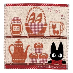 Linge De Maison|Maison Ghibli Mini Serviette Jiji Étagères 25x25 cm - Kiki la petite sorcière