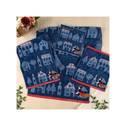 Linge De Maison|Maison Ghibli Mini Serviette La nuit du départ 25x25 cm - Kiki la petite sorcière