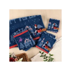 Linge De Maison|Maison Ghibli Mini Serviette La nuit du départ 25x25 cm - Kiki la petite sorcière