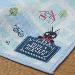 Linge De Maison|Maison Ghibli Mini Serviette Plan de la ville 25x25 cm - Kiki la petite sorcière
