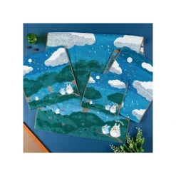 Linge De Maison|Maison Ghibli Mini Serviette Sous la lune 25x25 cm - Mon Voisin Totoro