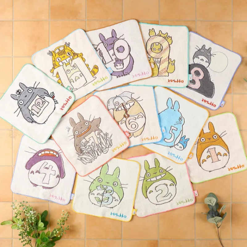 Linge De Maison|Maison Ghibli Mini Serviette Totoro anniversaire 3 25x25 cm - Mon Voisin Totoro