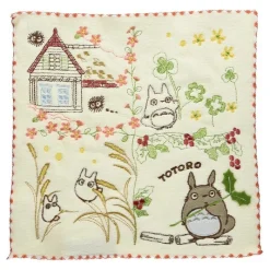 Linge De Maison|Maison Ghibli Mini Serviette Totoro dans le jardin 25x25 cm - Mon Voisin Totoro