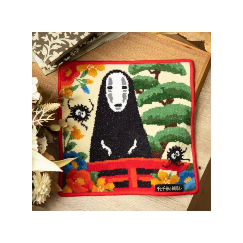 Linge De Maison|Maison Ghibli Mini-serviette brodée Pont d'Arubaya 25x25 cm - Le Voyage de Chihiro